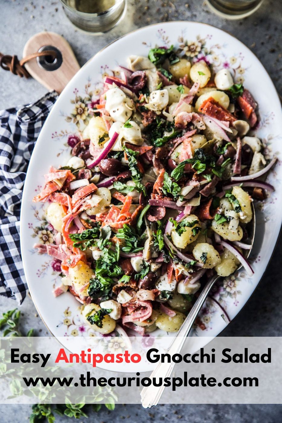 Simple Antipasto Gnocchi Salad