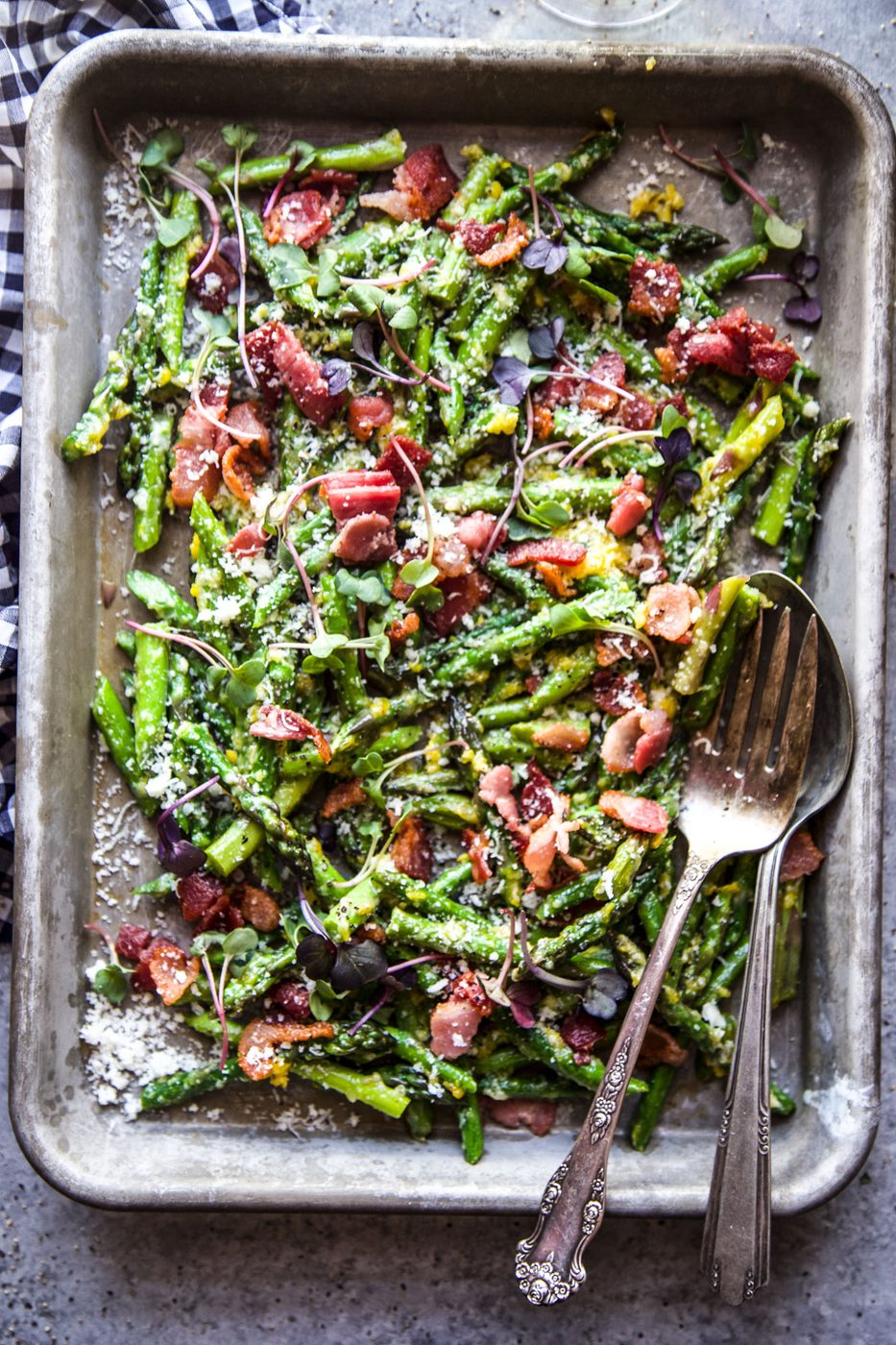 Simple Asparagus Carbonara