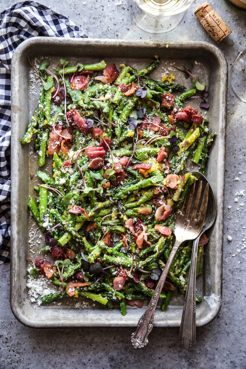 Simple Asparagus Carbonara