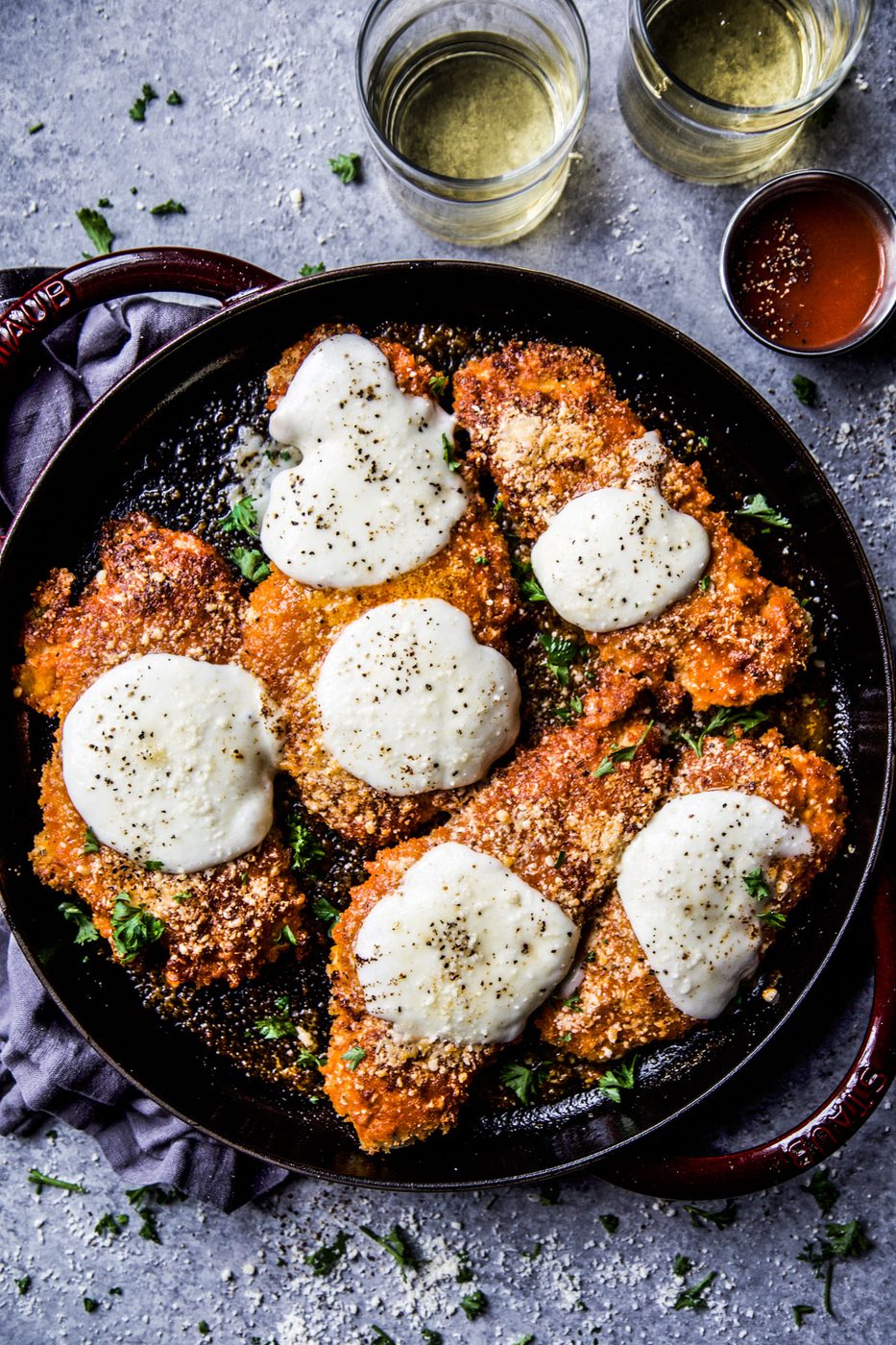 Buffalo Chicken Parmesan, simple