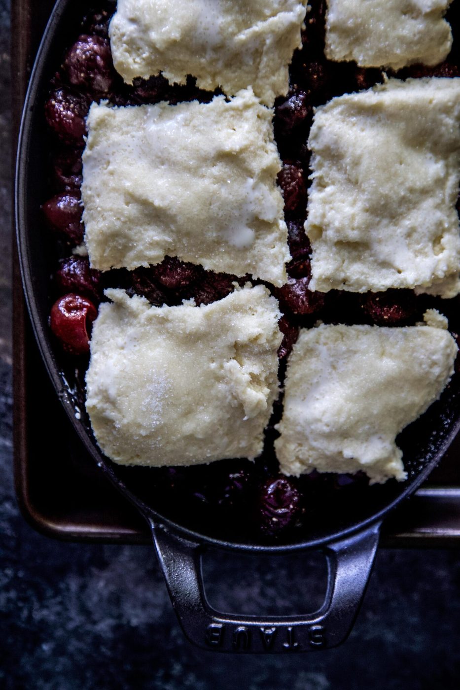 Simple Cherry Biscuit Cobbler