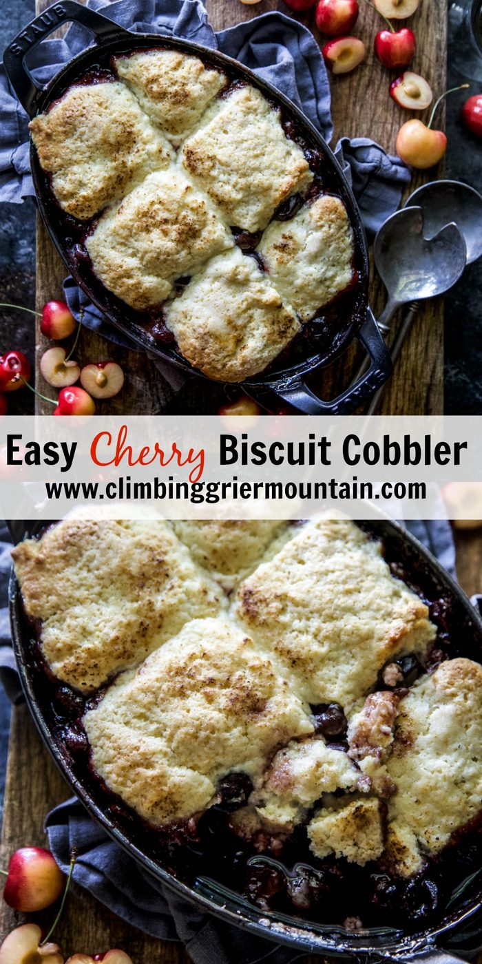 Simple Cherry Biscuit Cobbler