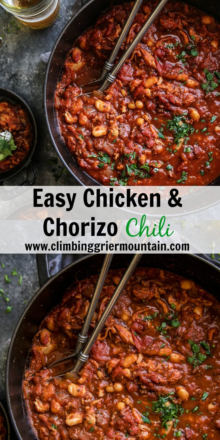 Simple Chicken & Chorizo Chili