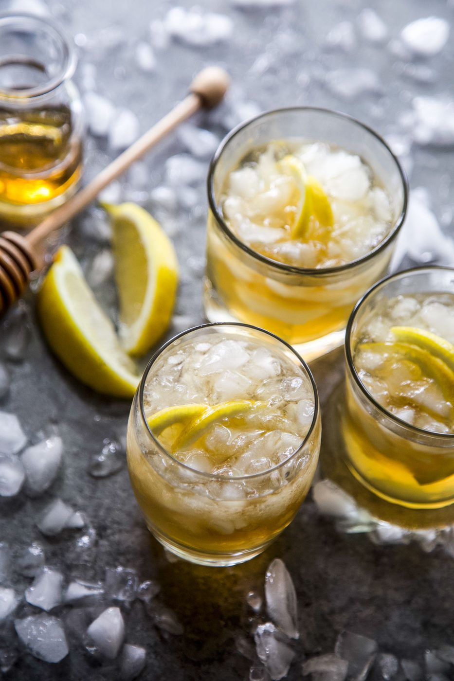 Simple Gold Rush Cocktail