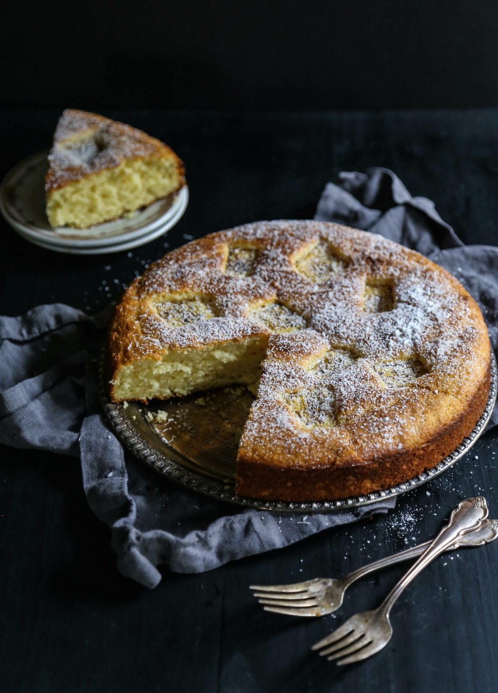 Simple Grilled Pineapple Ricotta Cake www.climbinggriermountain.com I