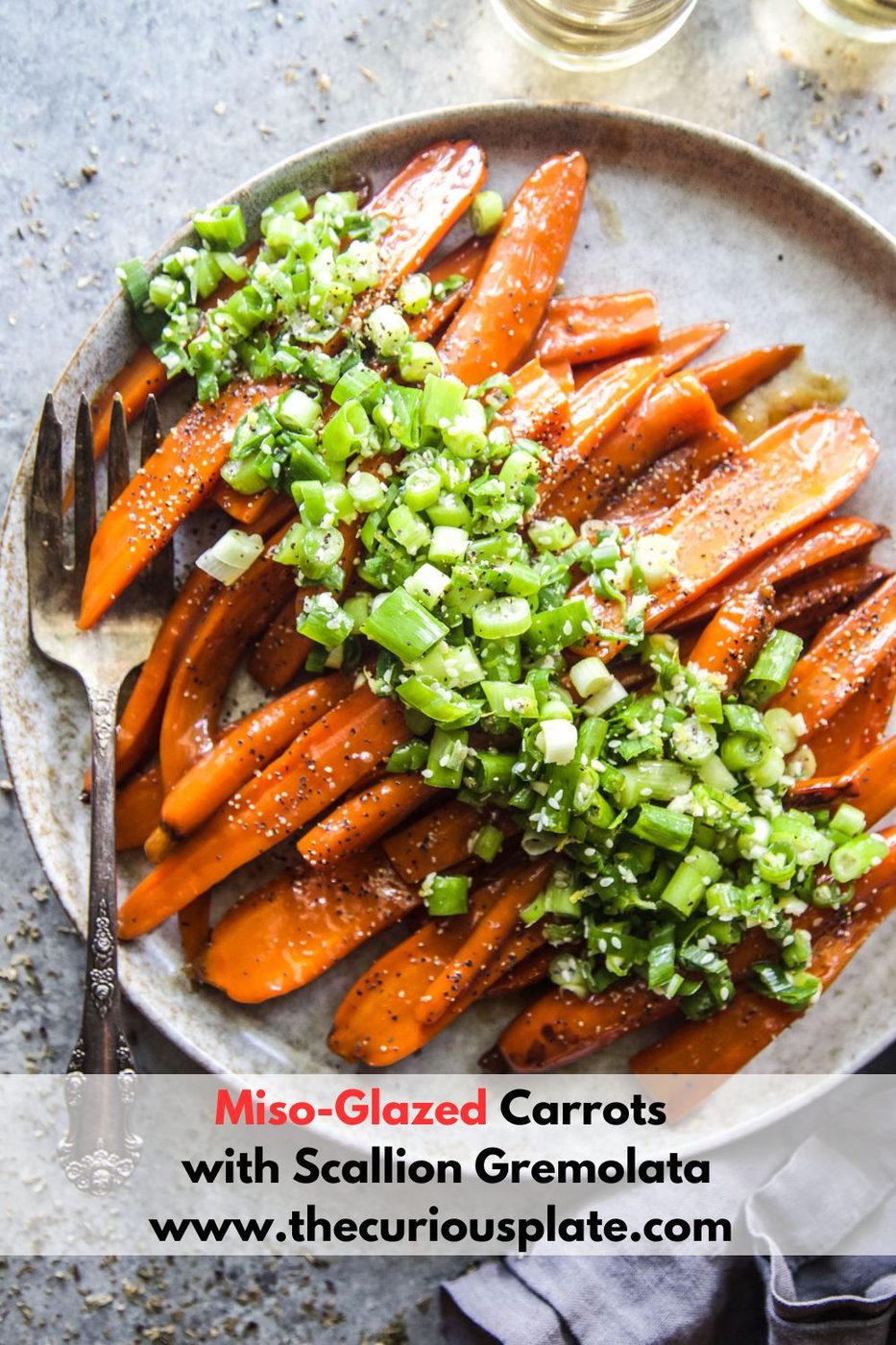 Miso-Glazed Carrots with Scallion Gremolata
