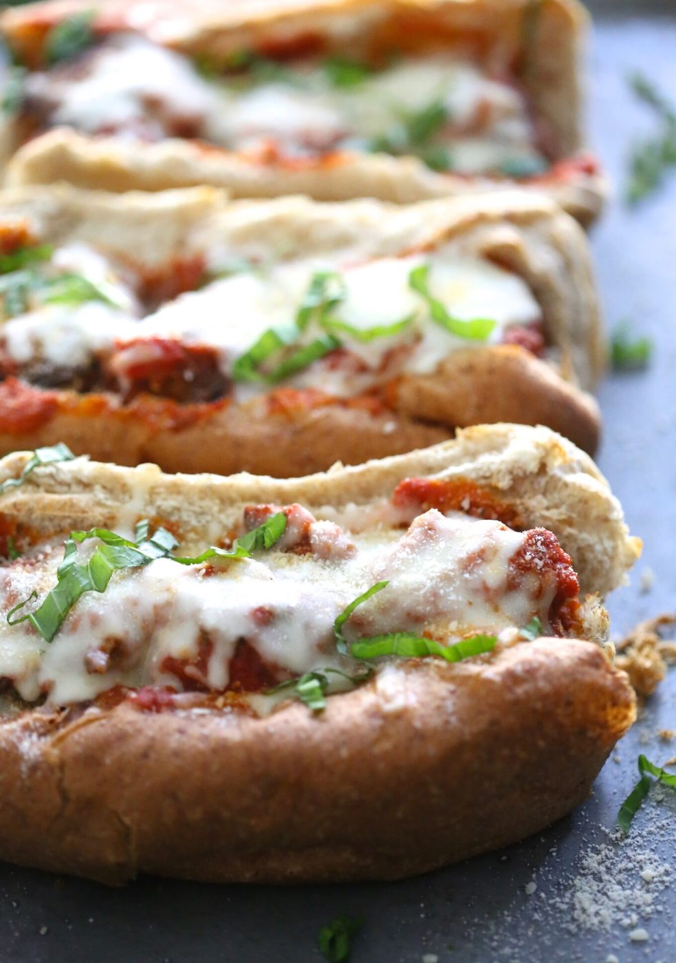Simple Quinoa Beef Meatball Subs www.climbinggriermountain.com