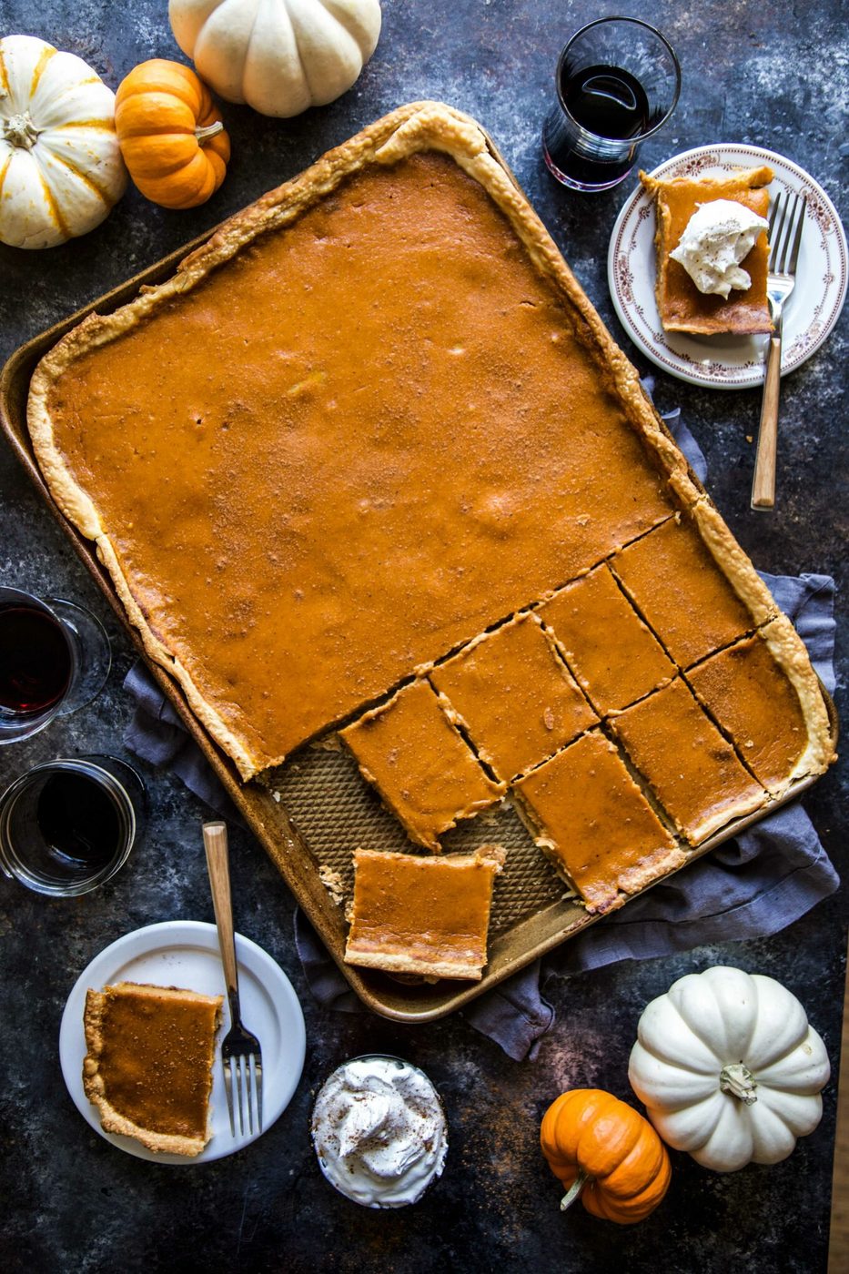 Sheet Pan Pumpkin Pie, simple