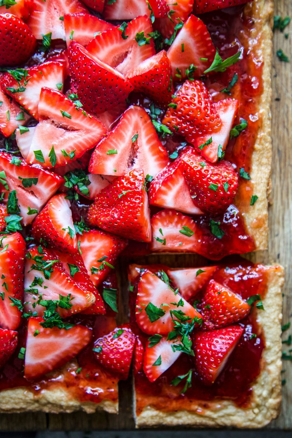 Strawberry Peanut Butter Bars, simple