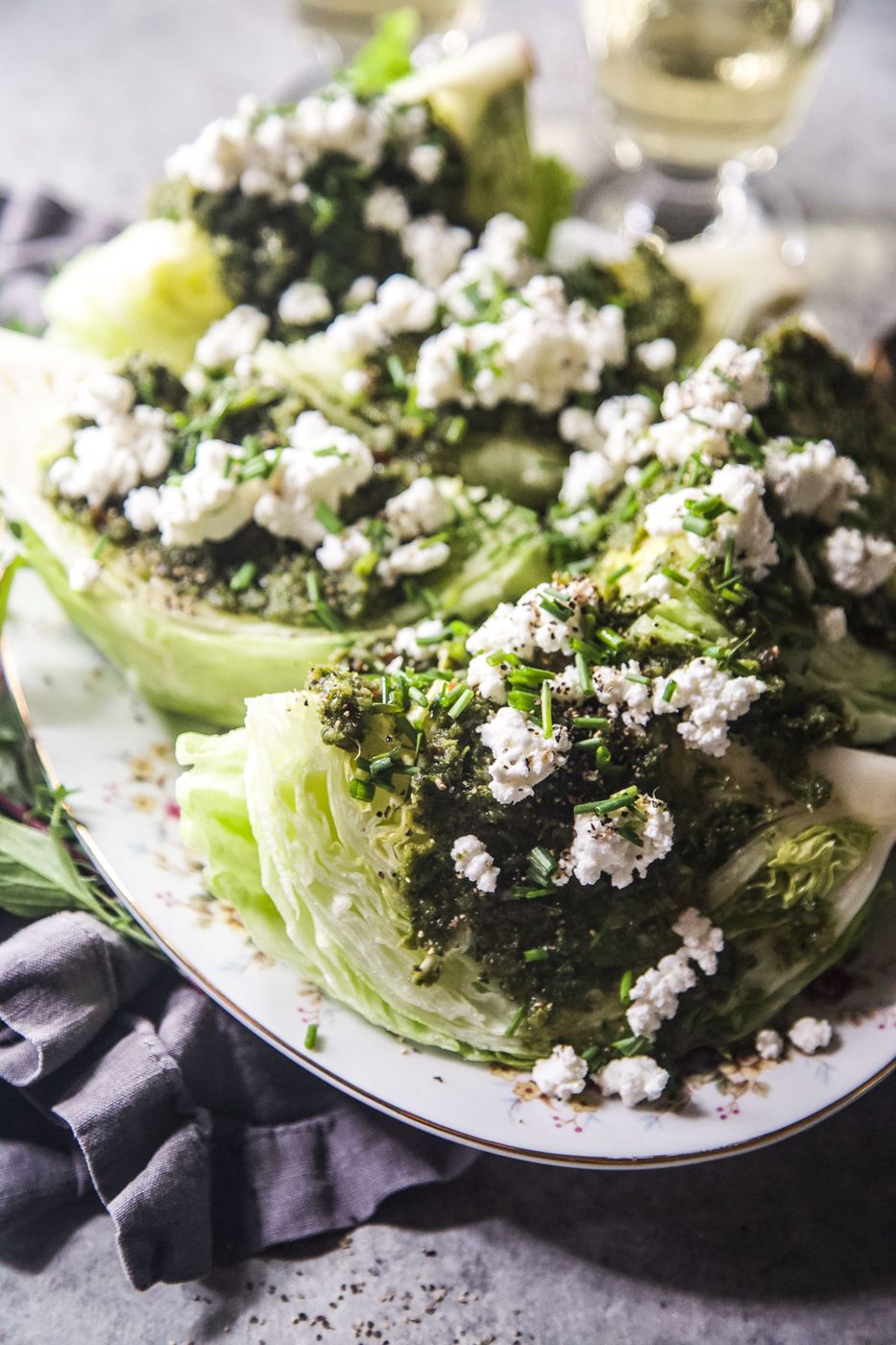 Simple Tabouli-Style Wedge Salad.