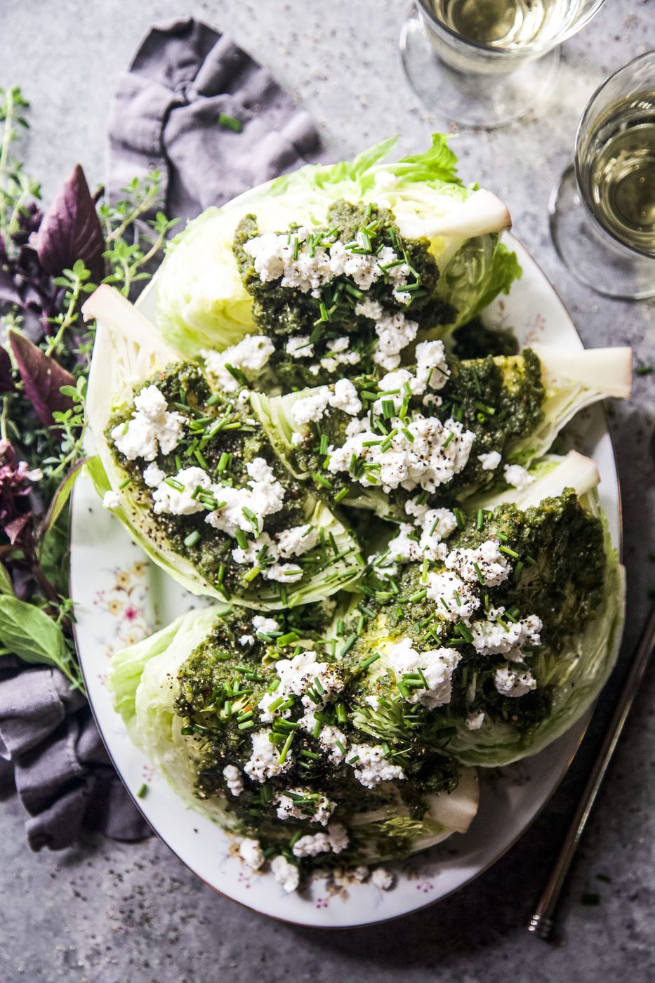 Tabouli-Style Wedge Salad, simple