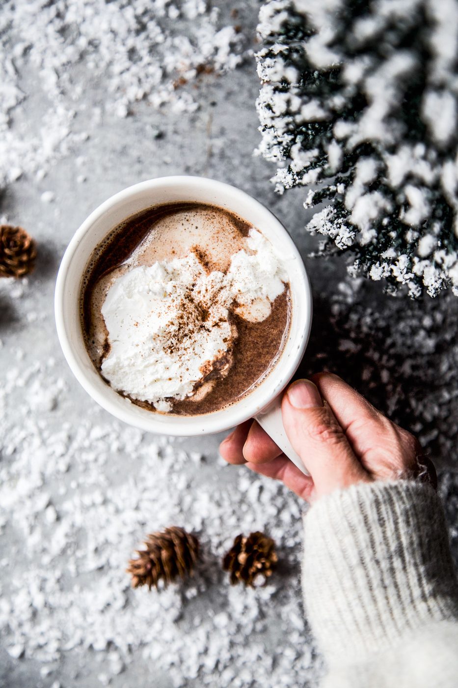 Tahini Hot Chocolate, simple