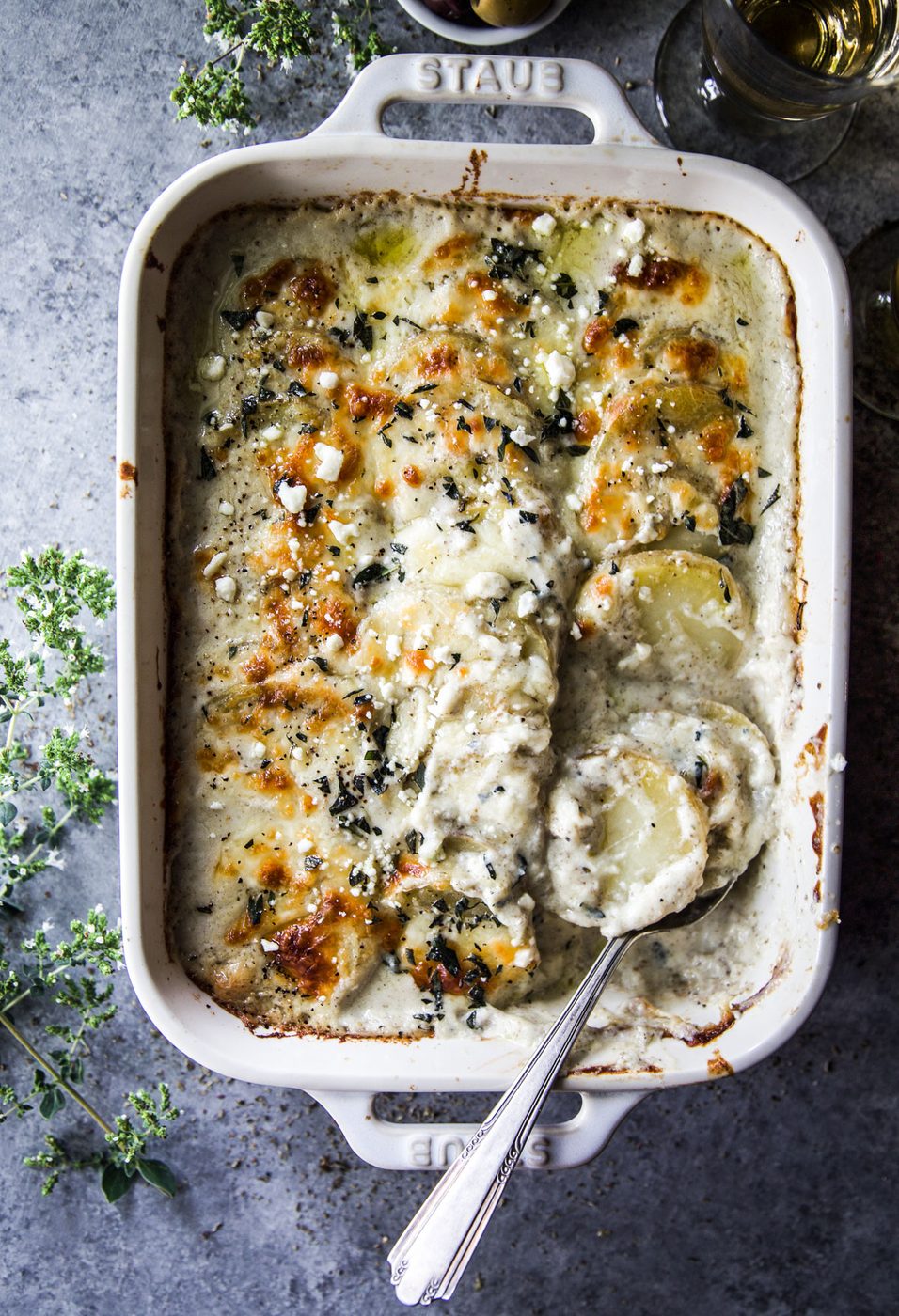 Za’atar Scalloped Potatoes, simple