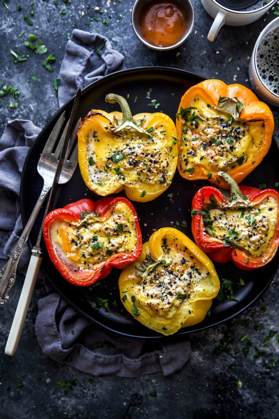 Everything Omelet Peppers