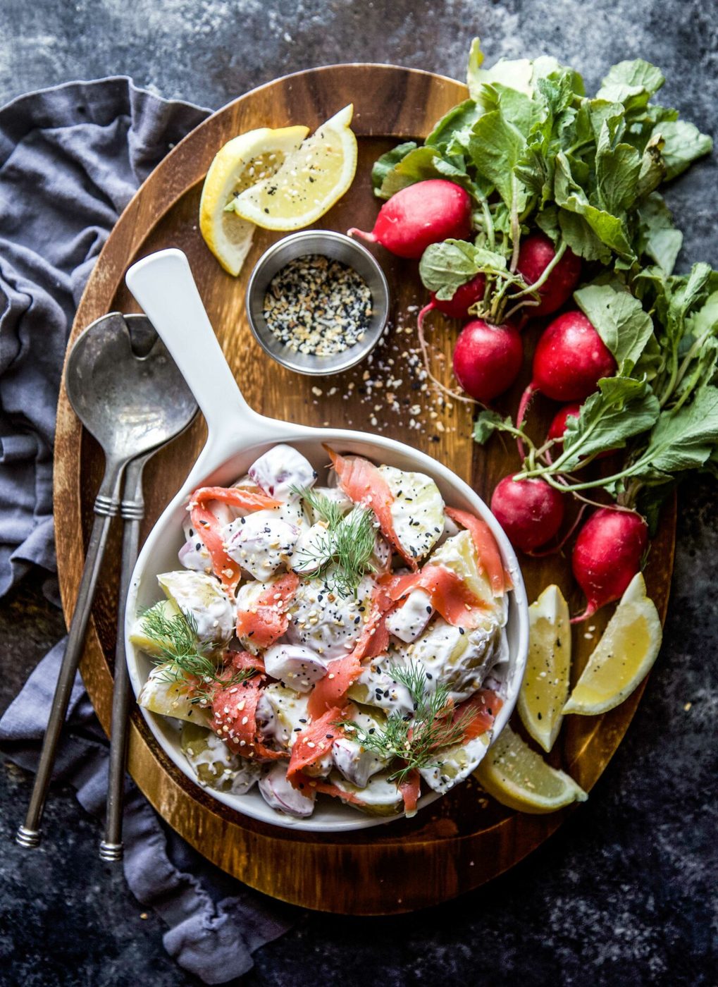 Lox on everything Spiced Potato Salad