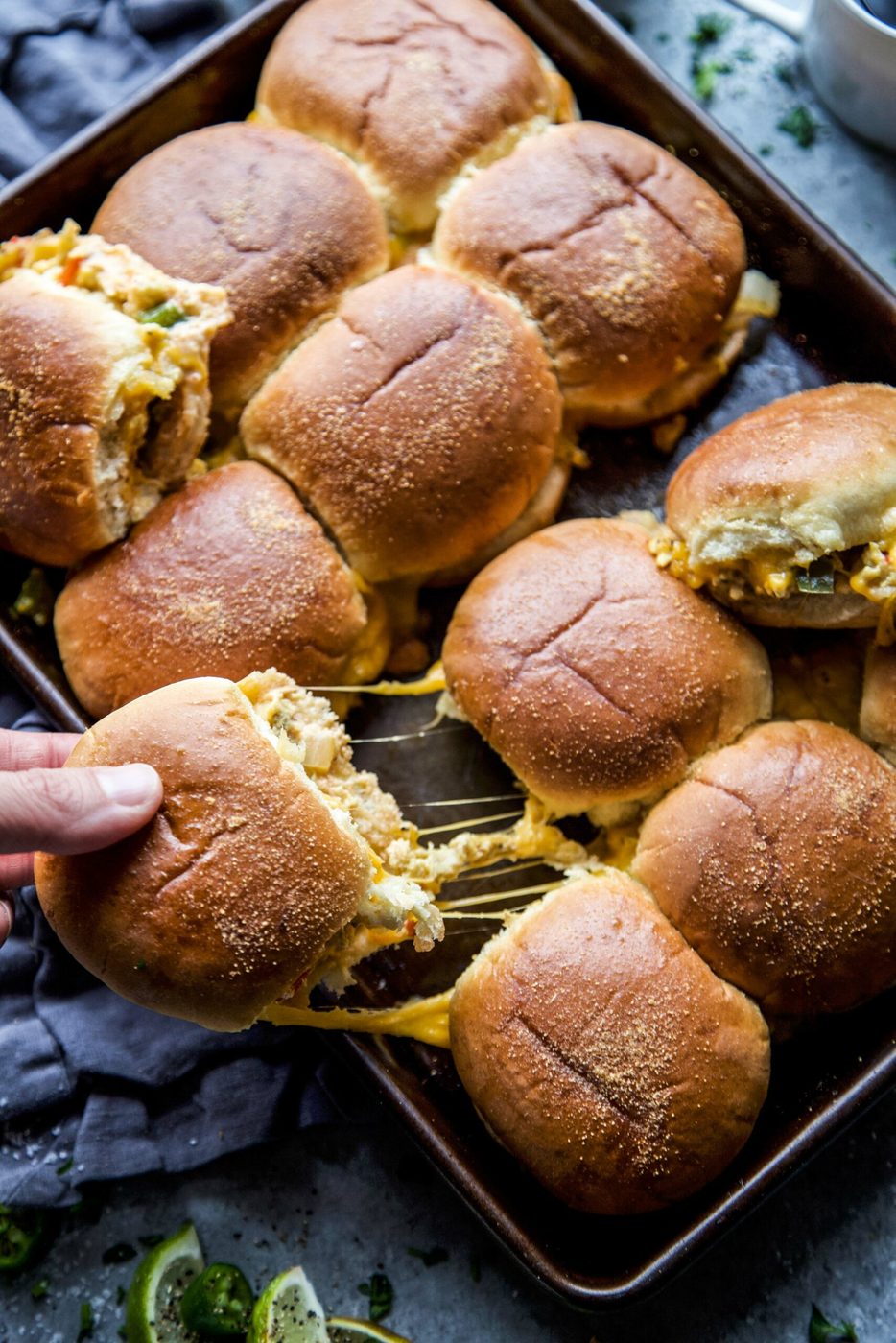 Dorothy Lynch on fajita Baked Breakfast Sliders