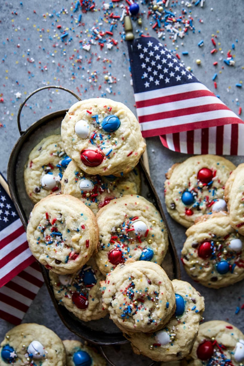 Firework Chocolate Chip Cookies
