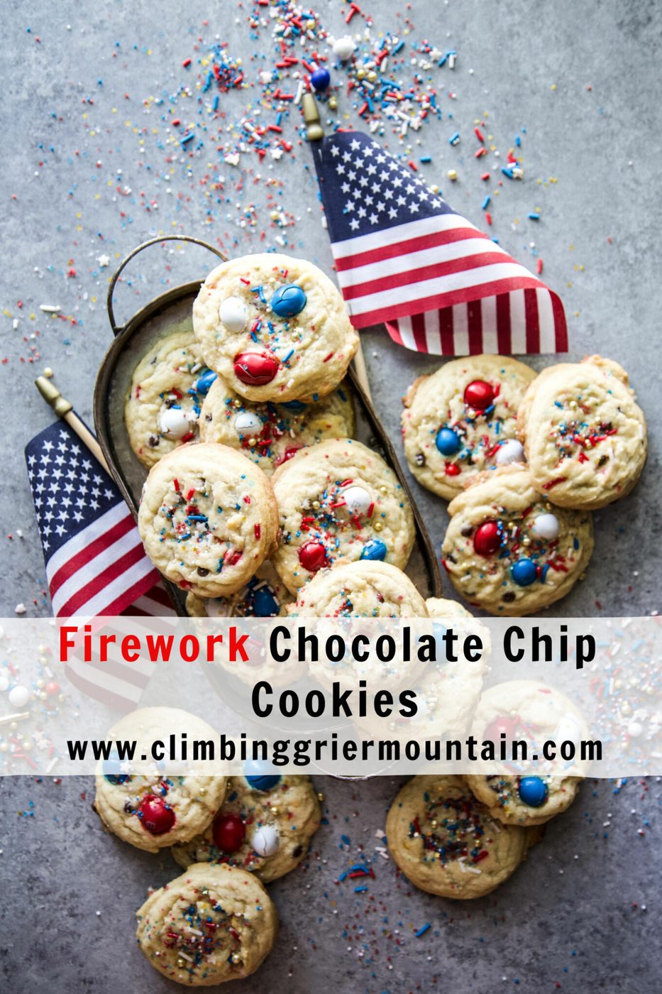 Firework Chocolate Chip Cookies