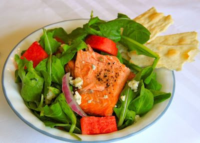 Foodie fridays: arugula and watermelon salad