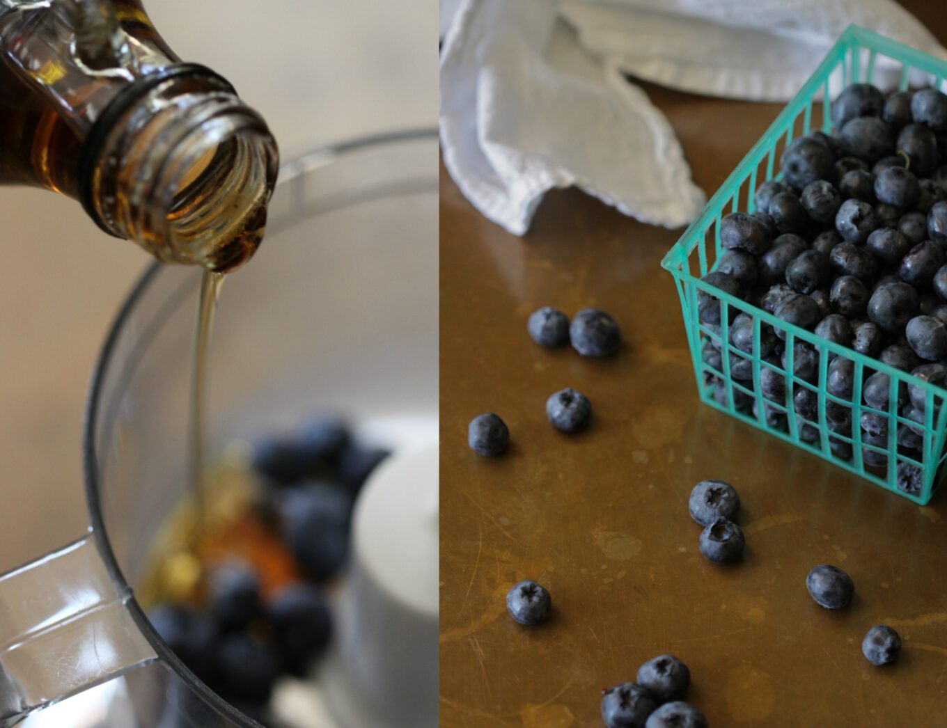 blueberry waffles with brown sugar streusel and blueberry syrup www.climbinggriermountain.com
