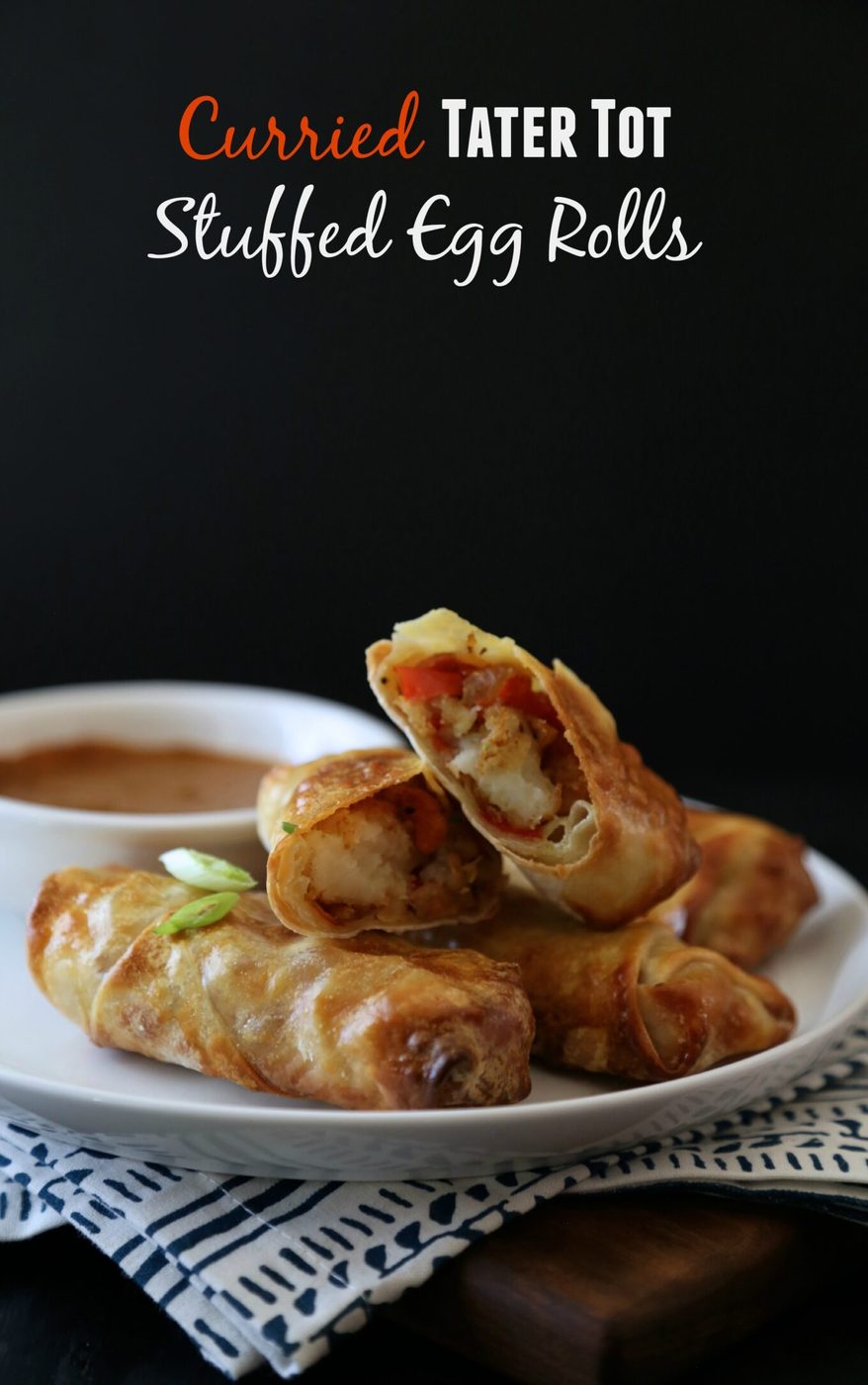 Coconut dipping sauce on foodie fridays: curried tater tot stuffed egg rolls