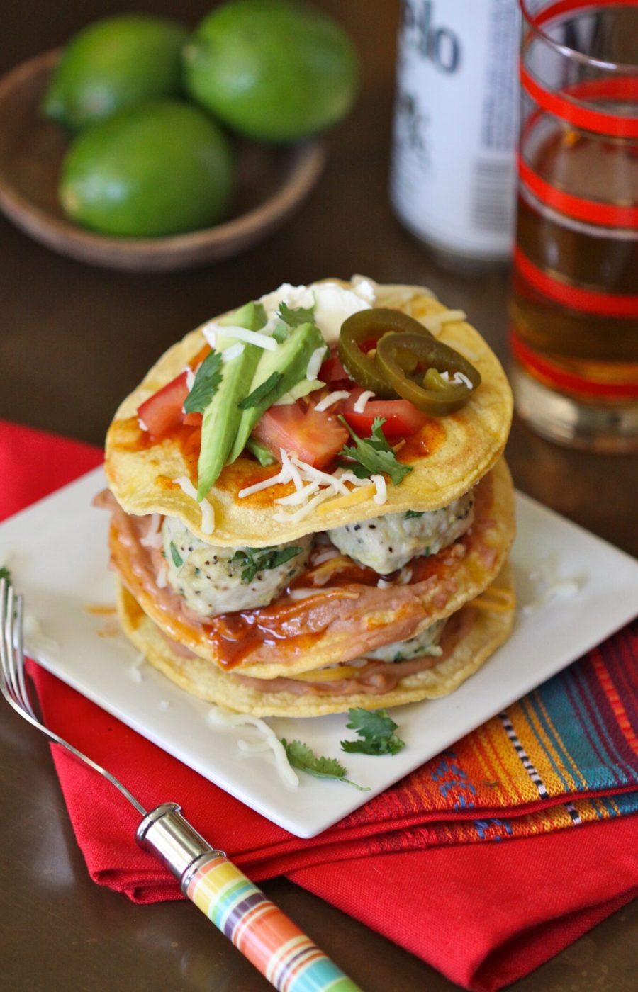Foodie fridays: enchilada mexican meatball stacks