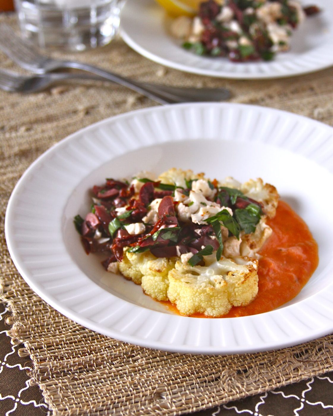 pan roasted cauliflower steaks