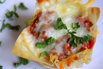 Foodie fridays: bite size lasagnas