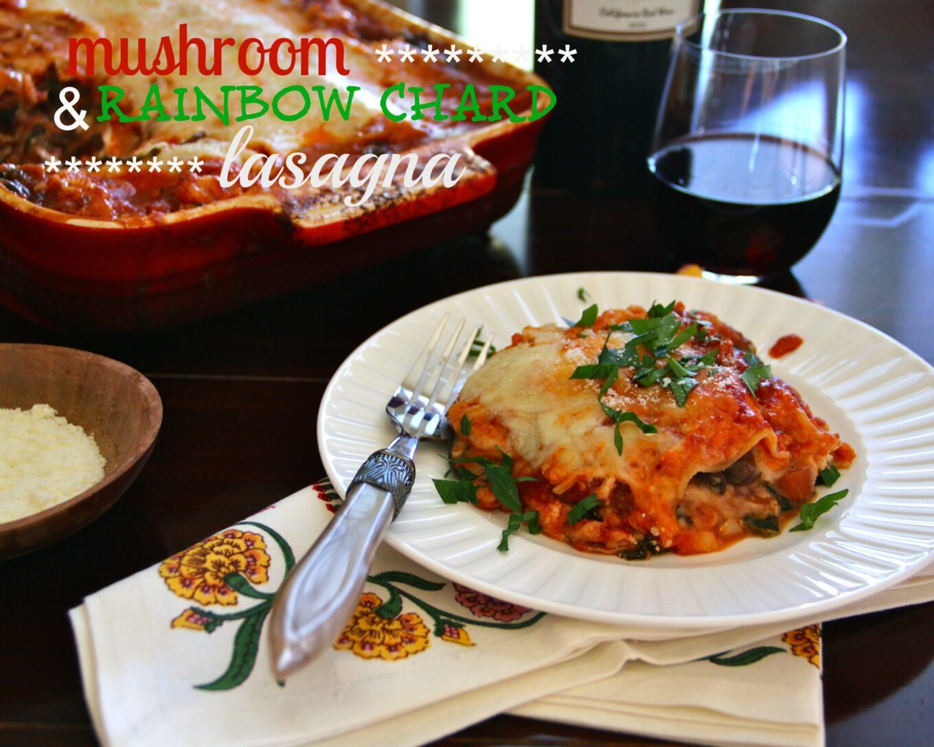 Foodie fridays: speedy mushroom and rainbow chard lasagna