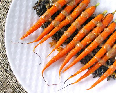 Foodie fridays: roasted carrots, finished with miso dressing