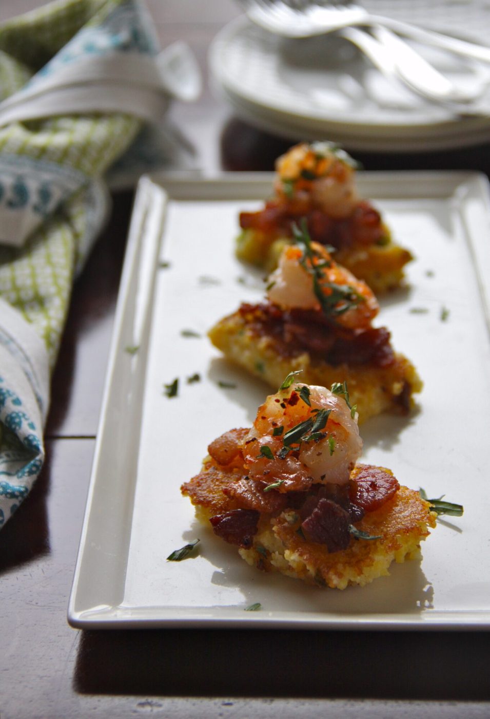 shrimp and grit squares