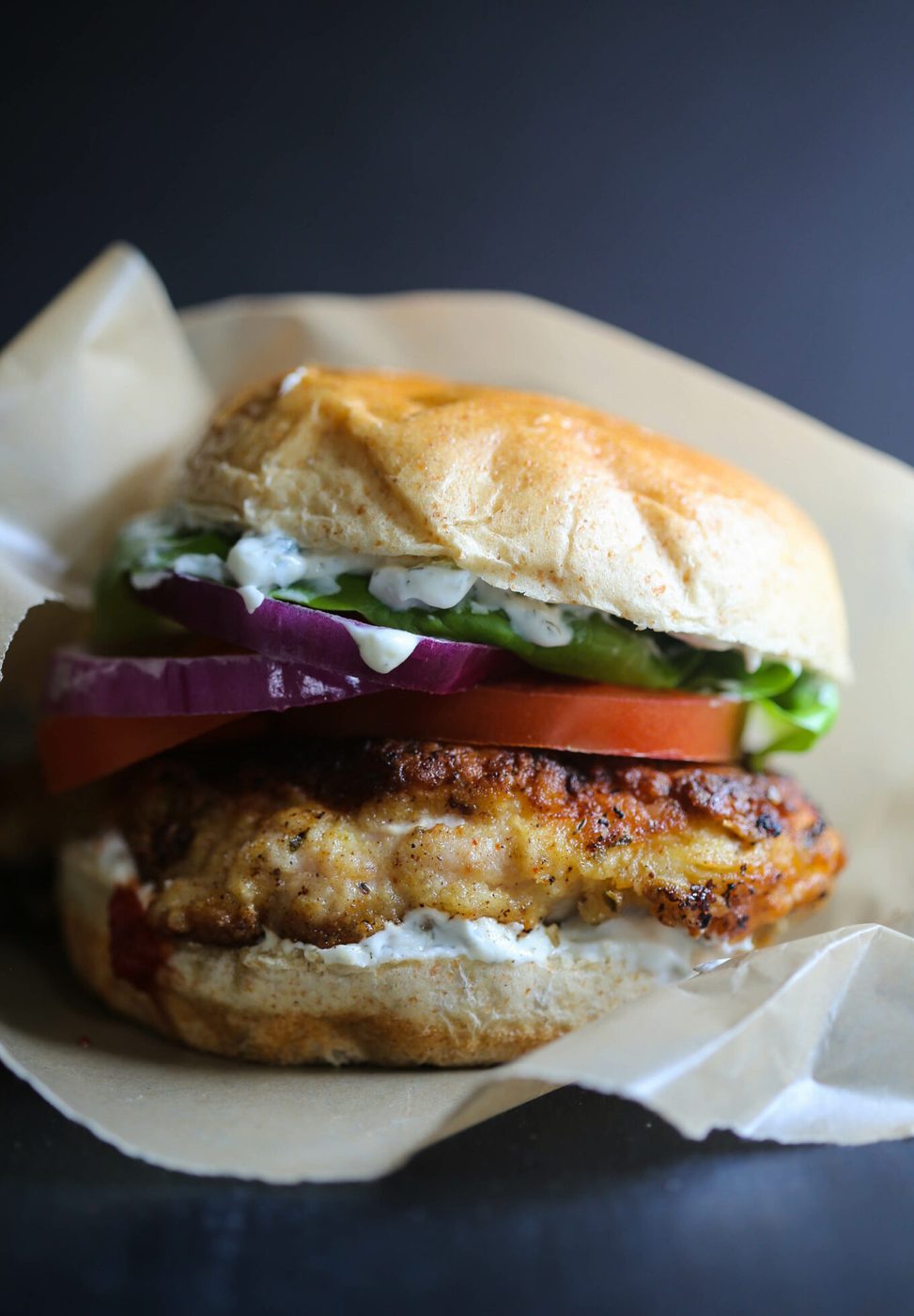 Fried Chicken Shawarma Sandwich