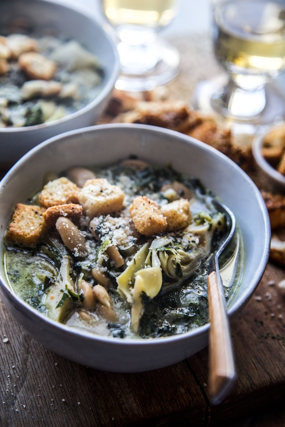 Green Goddess White Bean Soup