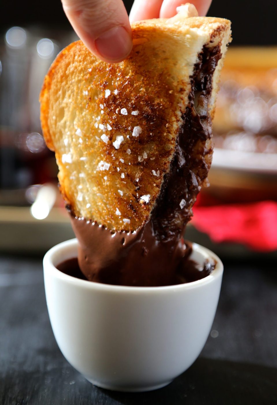 grilled cheese & chocolate sandwich