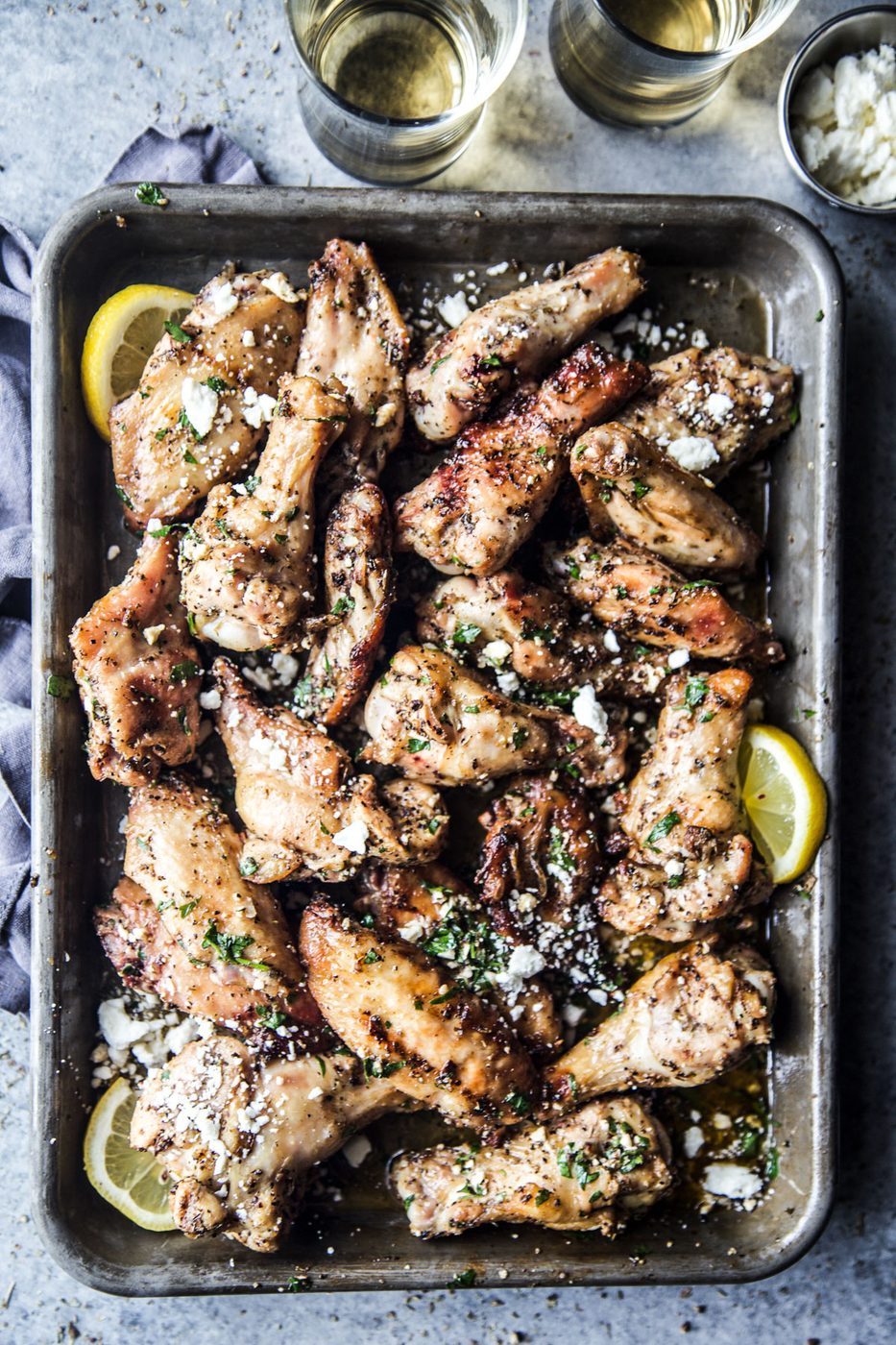 grilled greek chicken wings