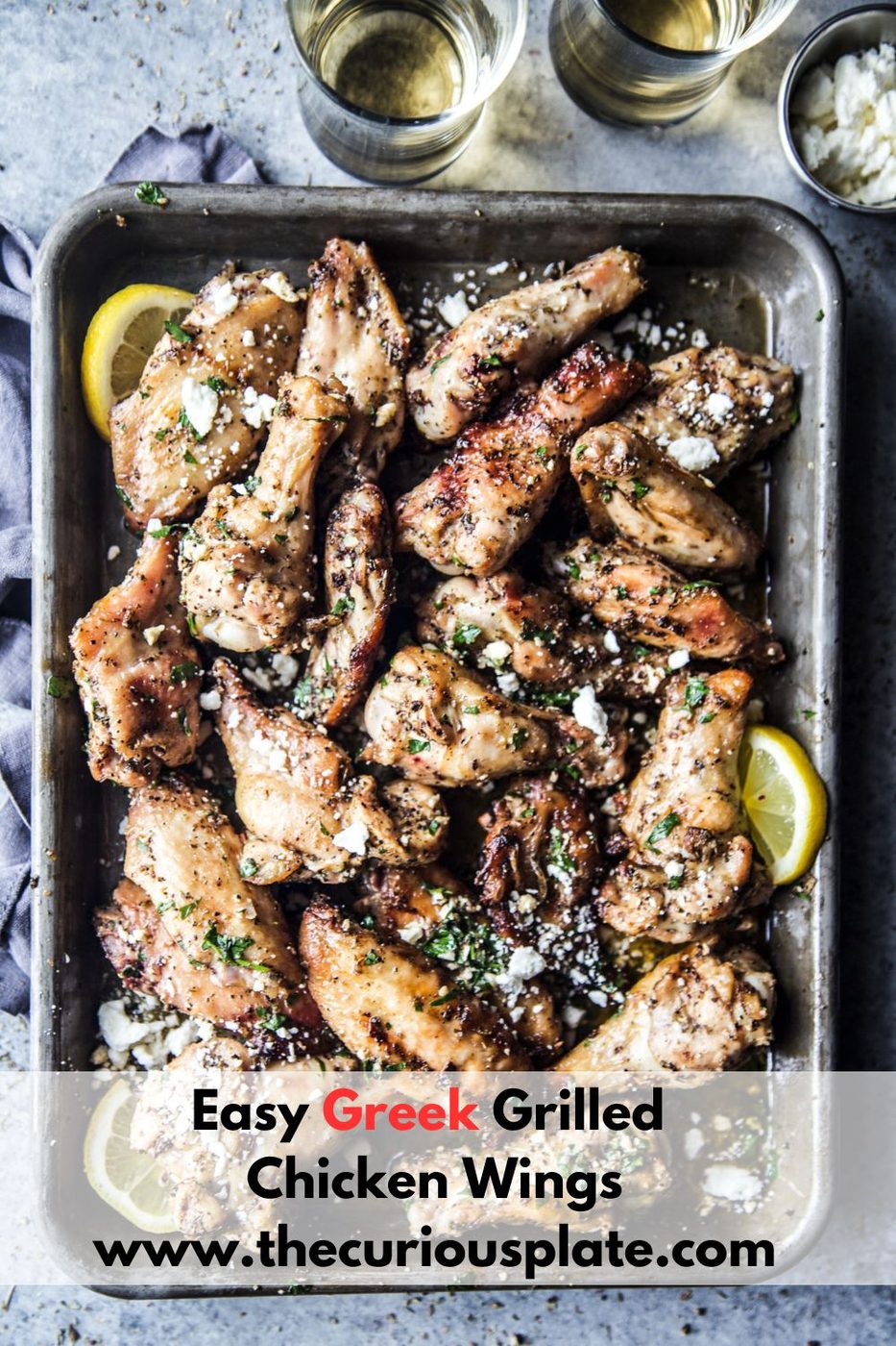 grilled greek chicken wings