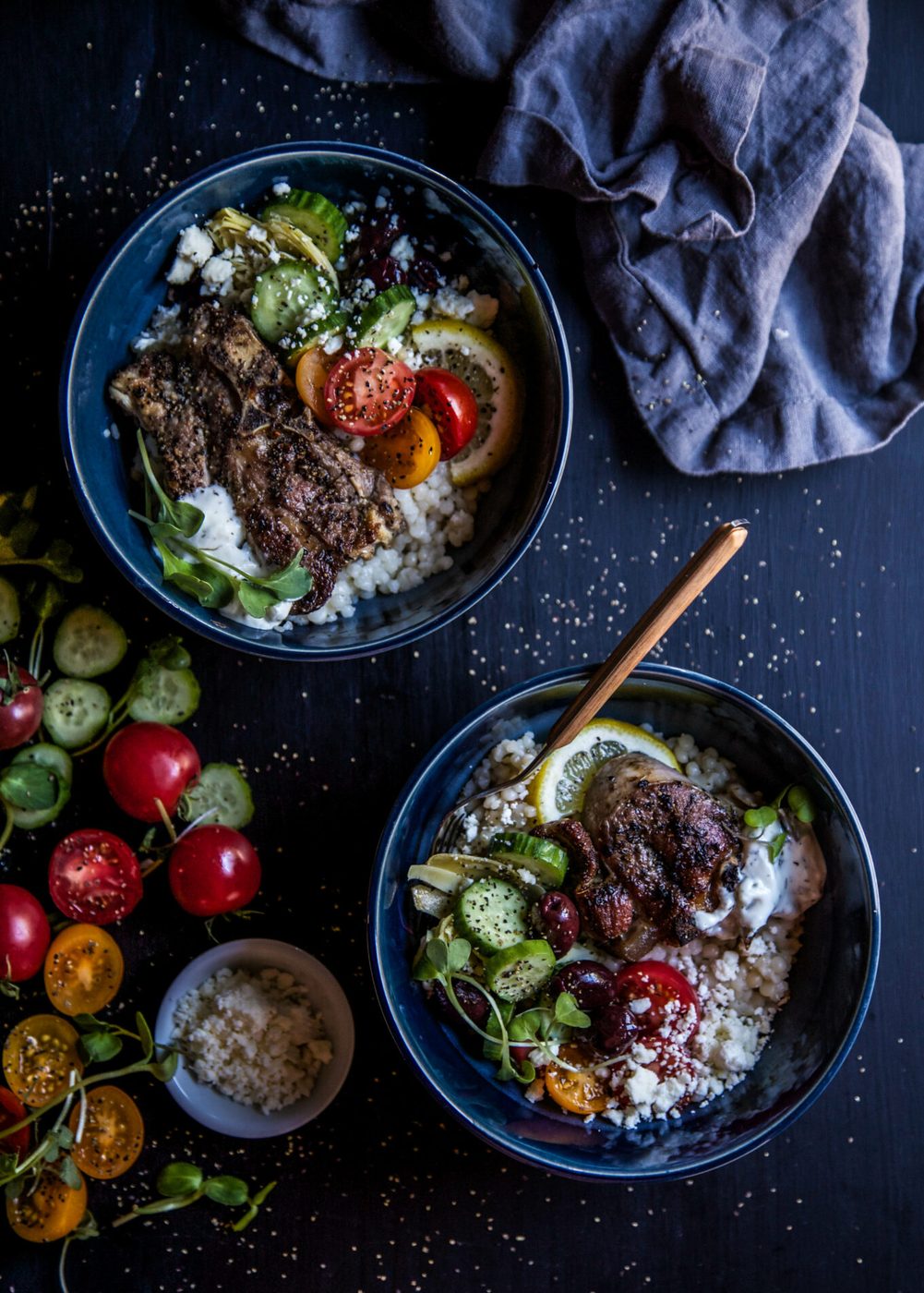Grilled Lamb Souvlaki Bowls www.climbinggriermountain.com II
