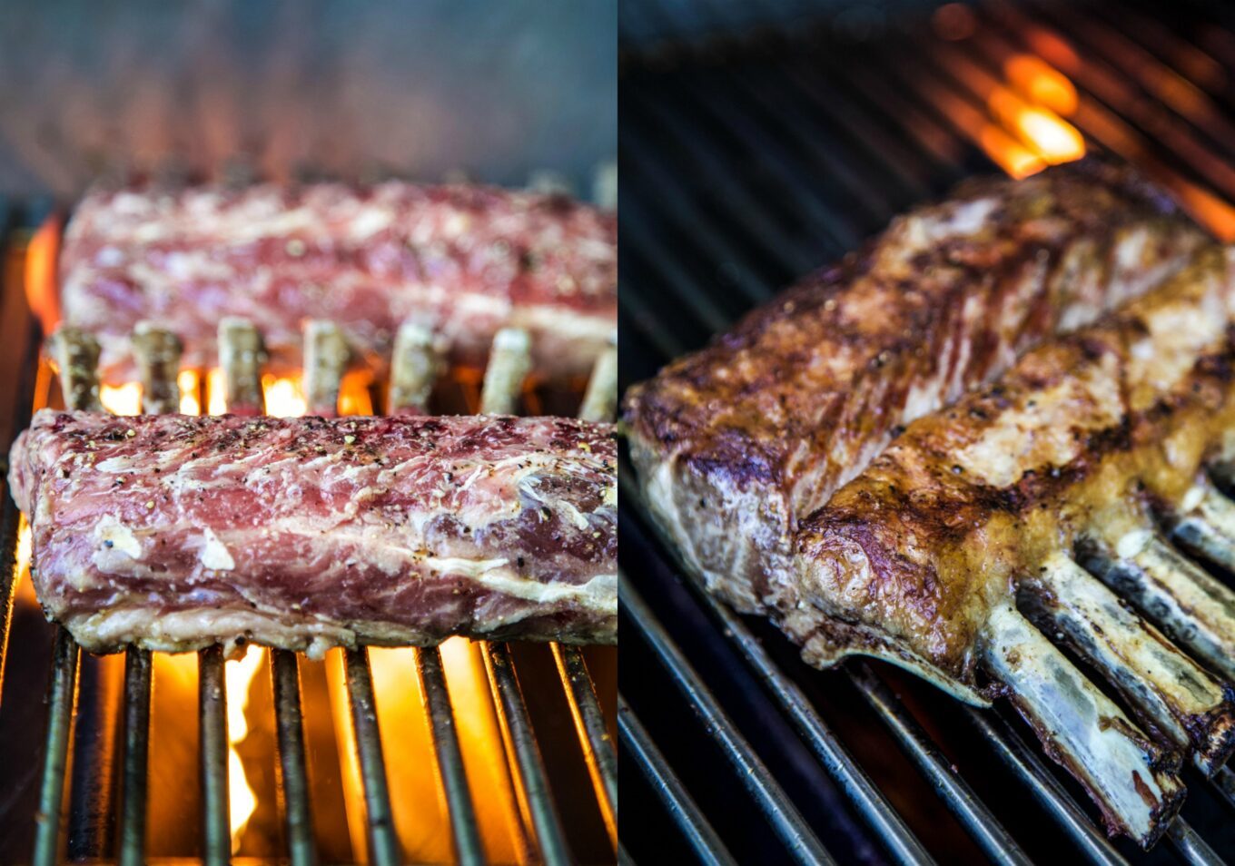 Grilled Rack of Lamb with Mint Chimichurri