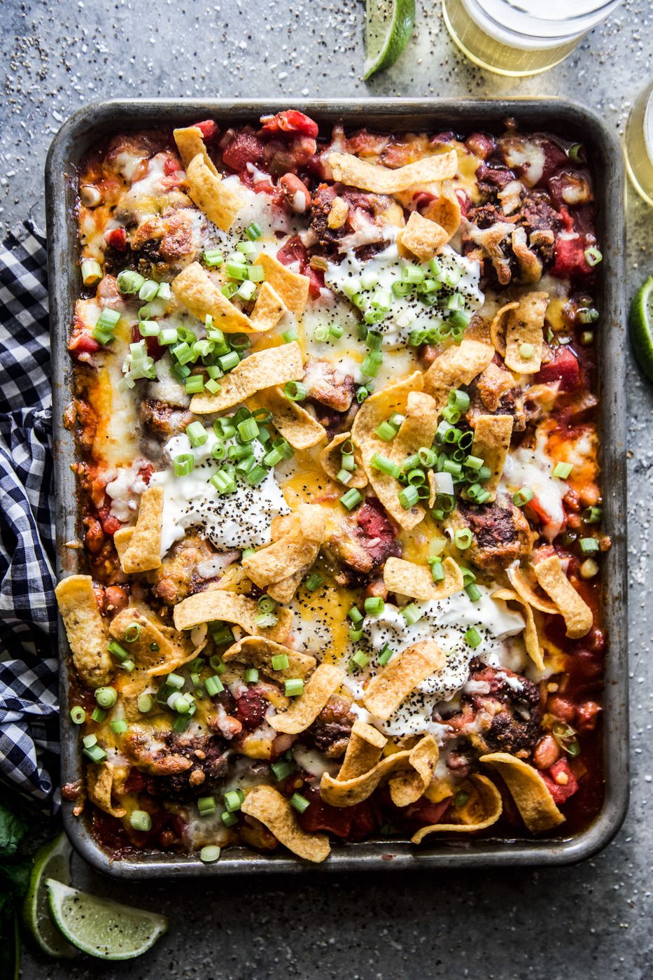 High-Protein Chili Cheese Sheet Pan Meatballs