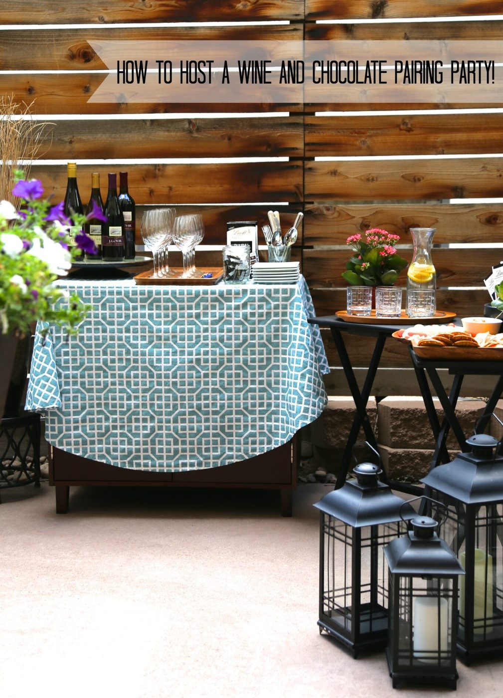 Host a wine & chocolate pairing party ( + Lindt GIVEAWAY!}