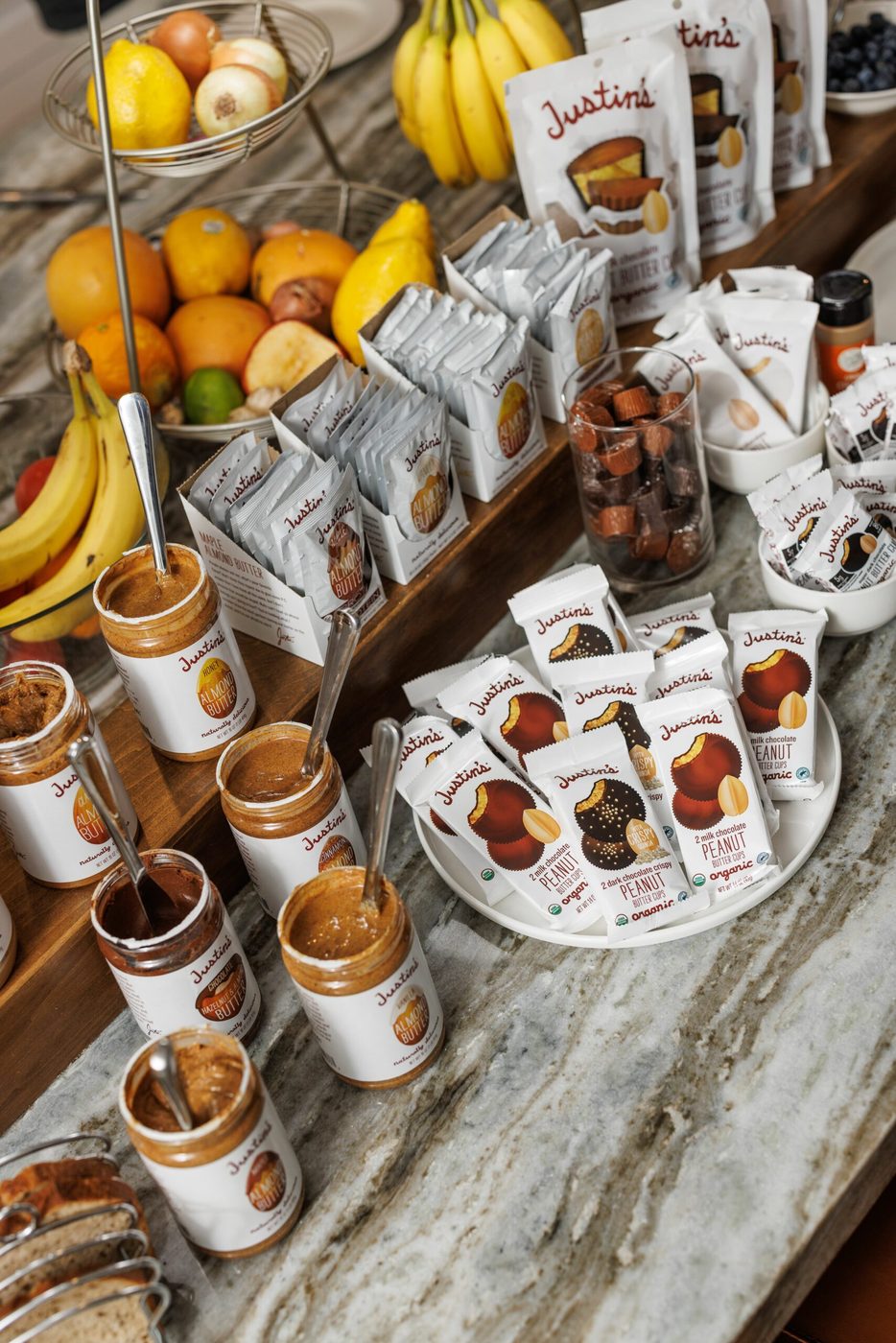 Assortment of Justin's nut butters