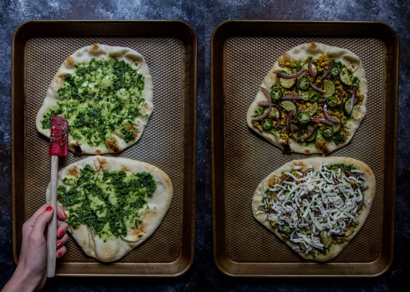 Indian Spiced Turkey Pizza