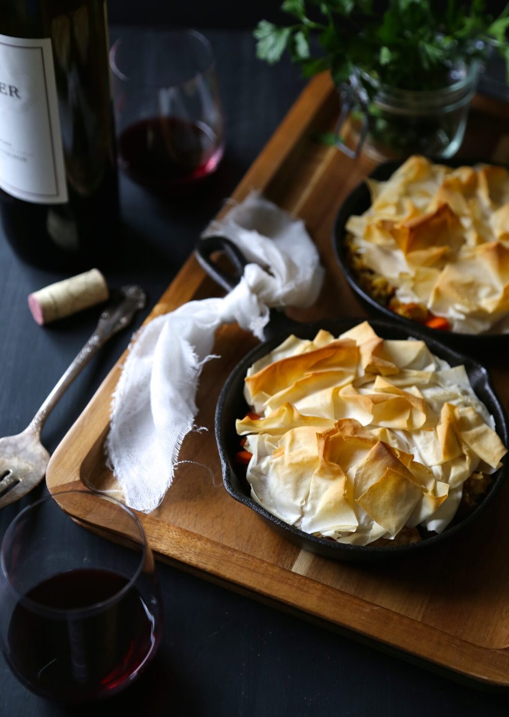 individual thanksgiving skillet spanakopita www.climbinggriermountain.com