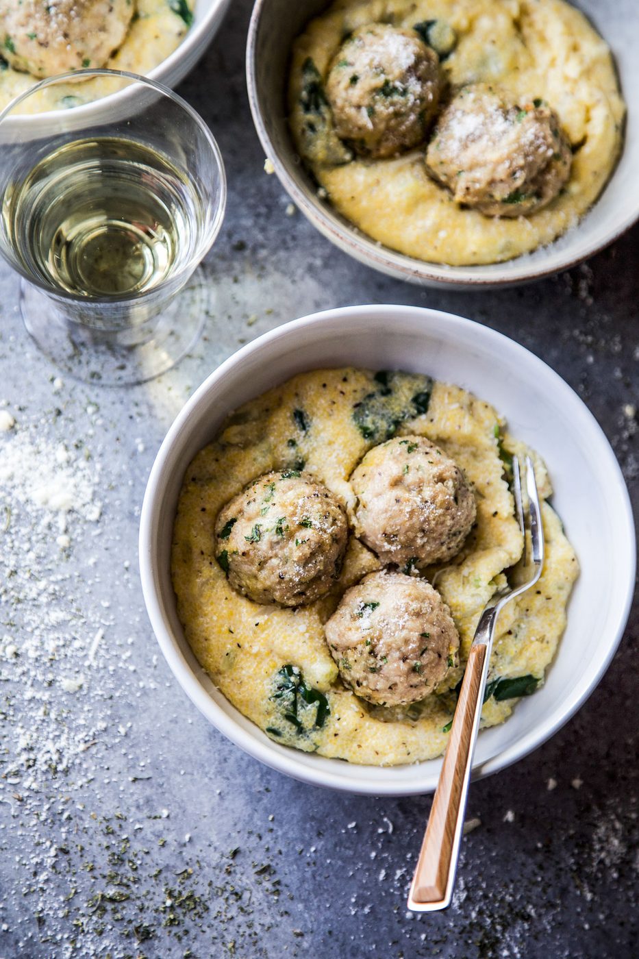 Italian wedding chicken meatballs