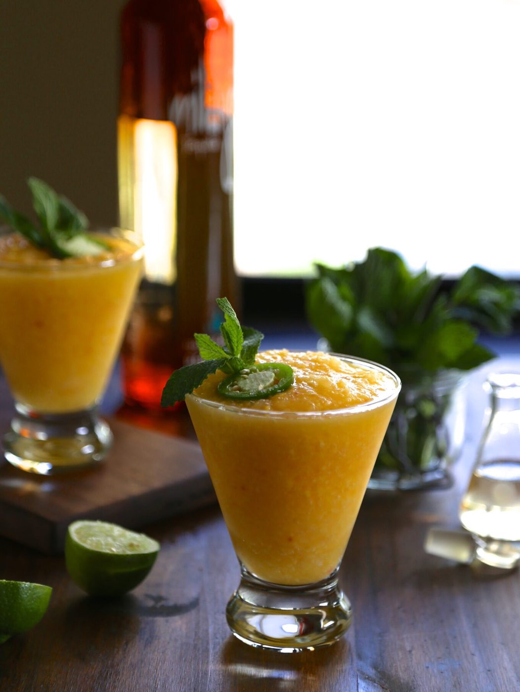 Jalapeno mango-peach freezes