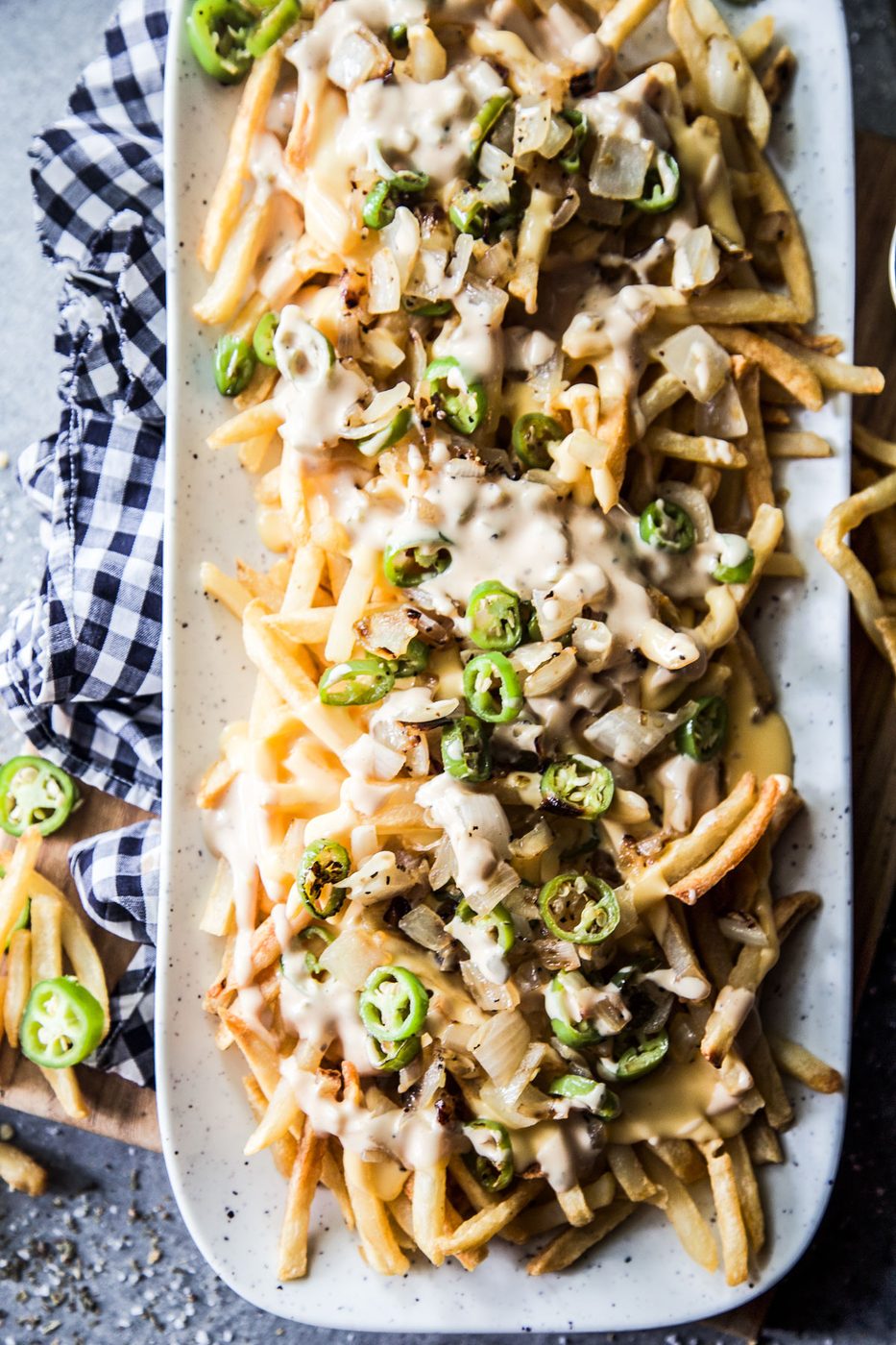 Jalapeño Onion Animal-Style Fries
