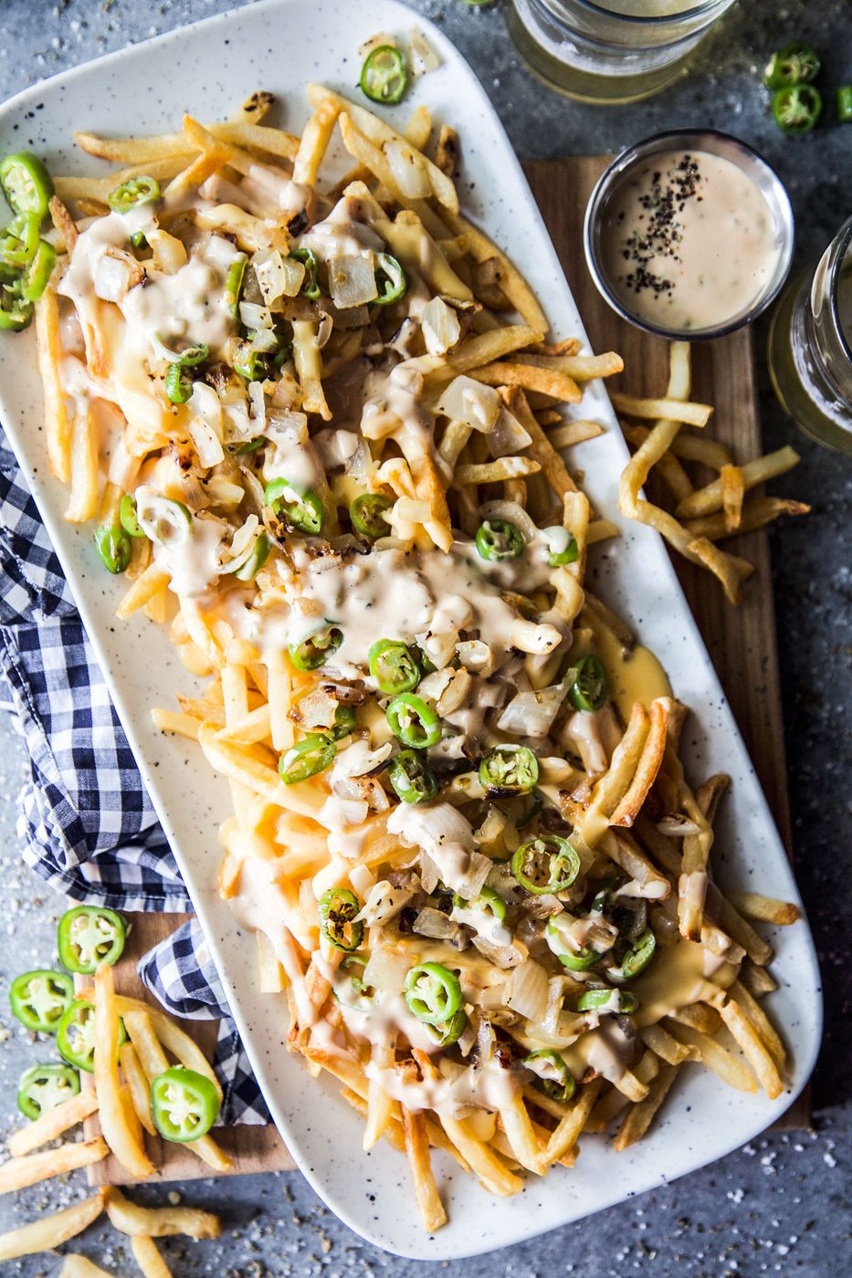 Jalapeño Onion Animal-Style Fries