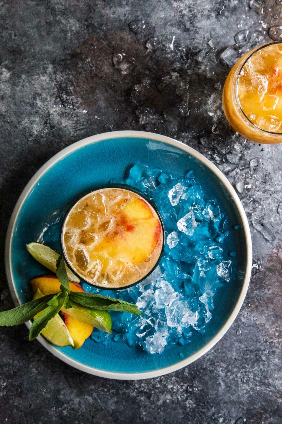 Kombucha Peach Rum Punch