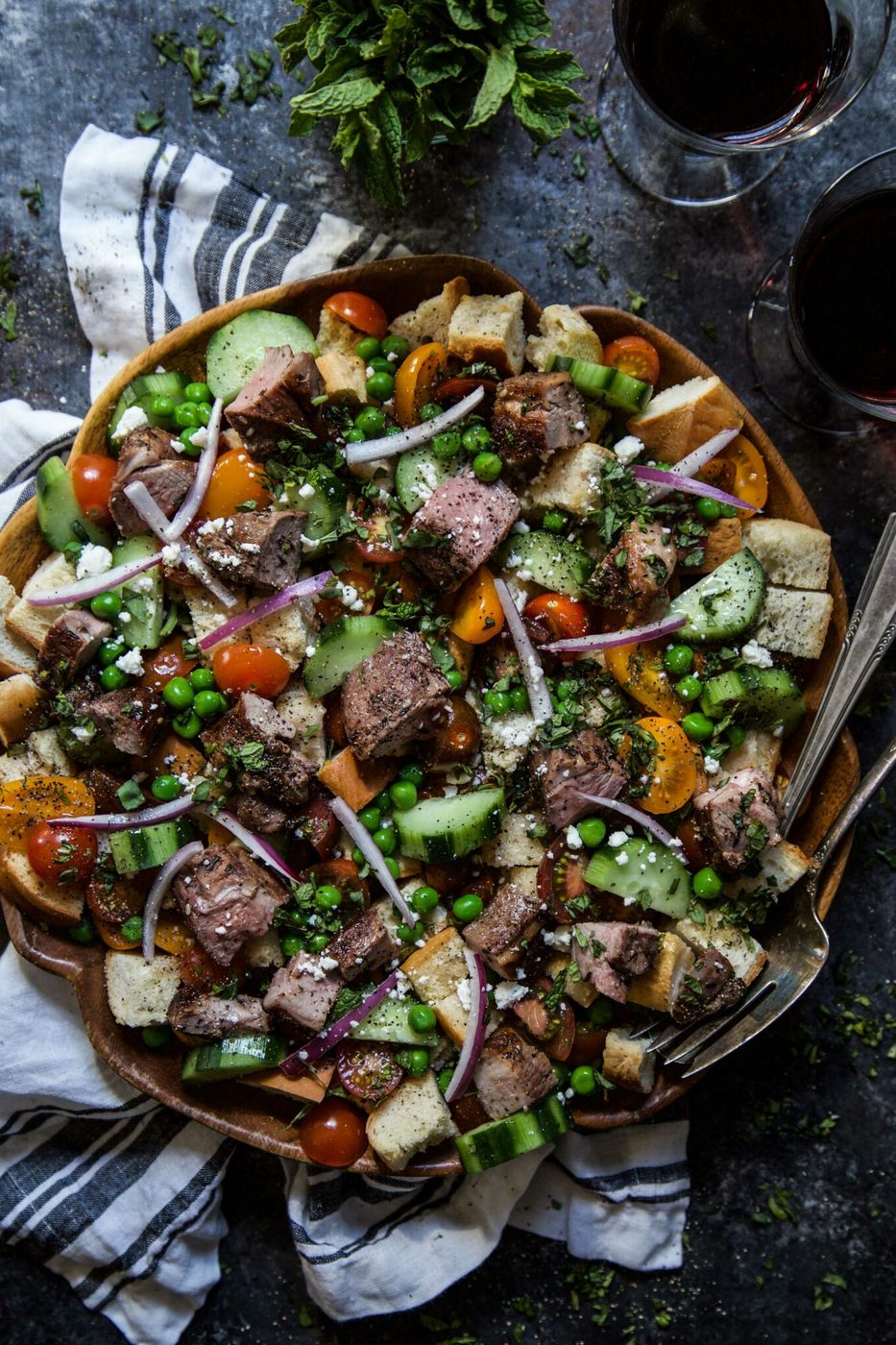 Lamb Za’atar Panzanella Salad