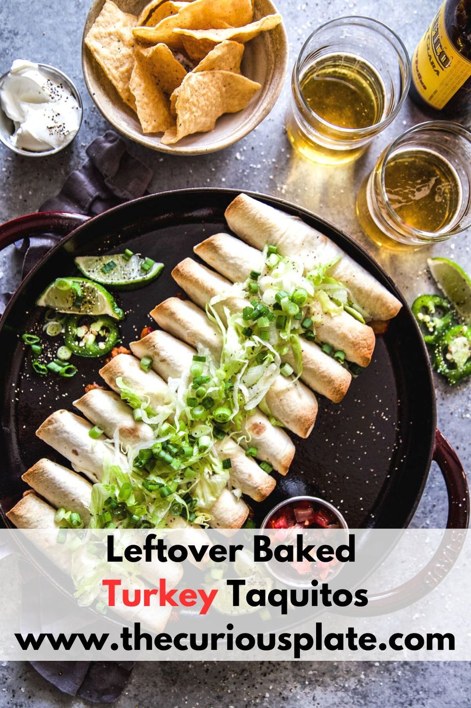 Leftover Baked Turkey Taquitos